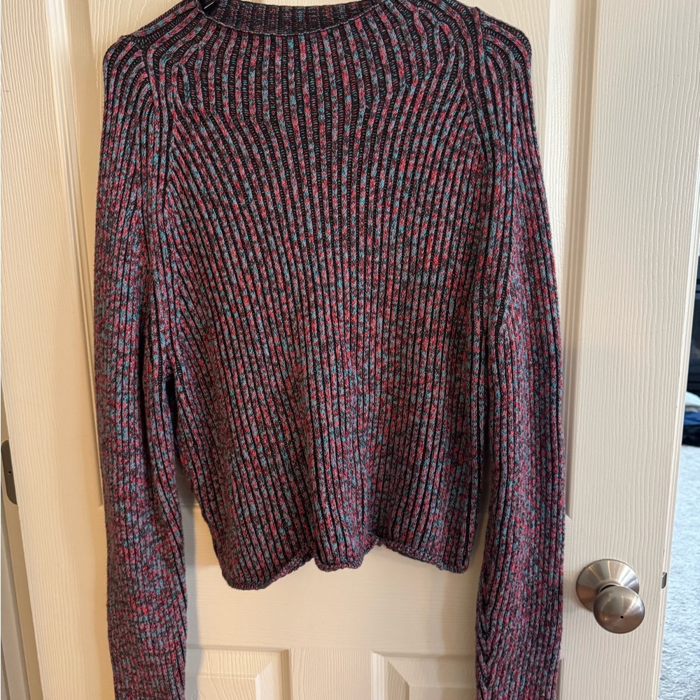 Women's Multicolor Ribbed Sweater